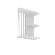 Vägghylla Hanah Home Kinik Vit Spånskiva 40x60x19 cm - Vägghyllor - 8682870956100 - 4