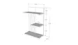 Vägghylla Hanah Home Kinik Vit Spånskiva 40x60x19 cm - Vägghyllor - 8682870956100 - 7