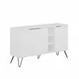 Konsolbord Hanah Home Clara Vit Spånskiva 142x83x35,6 cm - Byråer och skåp - 8683743096800 - 3