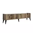 TV-bänk Hanah Home Lidya Valnöt Marmormönster Spånskiva 180x49x35 cm - TV-bänkar - 8681875807660 - 2