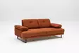 2-sits bäddsoffa Atelier del Sofa Mustang Orange Polyester 199x99x83 cm - Bäddsoffor - 8683342766630 - 8