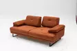 2-sits bäddsoffa Atelier del Sofa Mustang Orange Polyester 199x99x83 cm - Bäddsoffor - 8683342766630 - 6