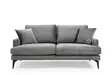 2-sits soffa Atelier del Sofa Papira Grå Polyester 175x90x88 cm - Soffor - 8681875774450 - 3