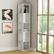 Bokhylla Hanah Home Piano Vit Spånskiva 34x161x34 cm - Bokhyllor - 8681875276350 - 1