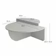 Soffbord Hanah Home Podium Vit Spånskiva 90x30x60 cm 85x35x30 cm - Soffbord - 8683342746830 - 8