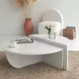 Soffbord Hanah Home Podium Vit Spånskiva 90x30x60 cm 85x35x30 cm - Soffbord - 8683342746830 - 3