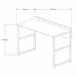 Skrivbord Hanah Home Rana Valnöt Spånskiva 112x78,8x60 cm - Skrivbord - 8683342050050 - 4