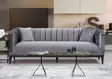 3-sits soffa Atelier del Sofa Trendy Mörkgrå Polyester 225x89x79 cm - Soffor - 8681875825640 - 1