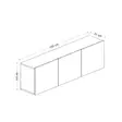 TV-bänk Hanah Home White Vit Spånskiva 150x44x31 cm - TV-bänkar - 8682870286610 - 9