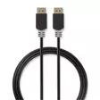 Displayport-kabel | DisplayPort Hane | DisplayPort Hane | 4K@60Hz | Guldplaterad | 2.00 m | Rund | PVC | Antracit | Låda - Dator och nätverk - 5412810263820 - 1