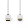 High Speed HDMI kabel med Ethernet | HDMI Kontakt | HDMI Kontakt | 4K@60Hz | ARC | 18 Gbps | 1.50 m | Rund | PVC | Vit | Låda - HDMI-kablar - 5412810336180 - 10
