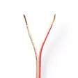 Högtalarkabel | 2 x 2.50 mm² | CCA | 100.0 m | Rund | PVC | Transparent | Emballage - Ljudkablar - 5412810312740 - 1