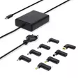 Notebook Adapter | GaN | 100 W | 5 / 9 / 12 / 15 / 20 V DC | 3.0 / 5.0 A | Apparat: Notebook / Smartphone / Tablet | Euro / Typ-C (CEE 7/16) - Allmänna strömförsörjningar och adaptrar - 5412810441150 - 1