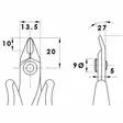 Skärtång 128 mm Precision - Handverktyg - 8053369530970 - 80
