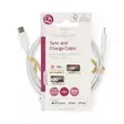Lightning Kabel | USB 2.0 | Apple Lightning, 8-stifts | USB-C Hane | 480 Mbps | Nickelplaterad | 1.00 m | Rund | PVC | Vit | Label - Nedis produkter - 5412810421060 - 66