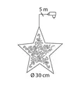 Metallit=C3=A4hti Liana 30 cm Airam - Dekorationsljus - 6435200210180 - 5