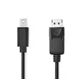 Mini Displayport-kabel | DisplayPort 1.2 | Mini DisplayPort Hane | DisplayPort Hane | 21.6 Gbps | Nickelplaterad | 2.00 m | Rund | PVC | Svart | Label - Dator och nätverk - 5412810420940 - 1