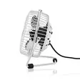 Bordsfläkt | USB ström | Diameter: 100 mm | 3 W | 1 hastighetsinställning | Vit - Fläktar och luftkonditioneringsapparater - 5412810291090 - 15