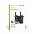 Walkie-talkie Set | 2 handenheter | Upp till 6 km | Frekvens kanaler: 8 | PTT / VOX | 180 min | Hörlursuttag | 2 Headset | Svart - Walkie-talkies och megafoner - 5412810408610 - 66