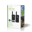 Walkie-talkie Set | 2 handenheter | Upp till 6 km | Frekvens kanaler: 8 | PTT / VOX | 180 min | Hörlursuttag | 2 Headset | Svart - Walkie-talkies och megafoner - 5412810408610 - 67