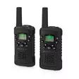 Walkie-talkie Set | 2 handenheter | Upp till 6 km | Frekvens kanaler: 8 | PTT / VOX | 180 min | Hörlursuttag | 2 Headset | Svart - Walkie-talkies och megafoner - 5412810408610 - 40