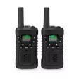 Walkie-talkie Set | 2 handenheter | Upp till 6 km | Frekvens kanaler: 8 | PTT / VOX | 180 min | Hörlursuttag | 2 Headset | Svart - Walkie-talkies och megafoner - 5412810408610 - 1