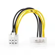 Intern Strömkabel | Molex Hane | PCI Express Hane | Guldplaterad | 0.20 m | Rund | PVC | Gul / Svart | Kuvert - Dator och nätverk - 5412810279890 - 11