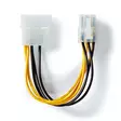 Intern Strömkabel | Molex Hane | PCI Express Hane | Guldplaterad | 0.20 m | Rund | PVC | Gul / Svart | Kuvert - Dator och nätverk - 5412810279890 - 31