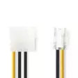 Intern Strömkabel | Molex Hane | PCI Express Hane | Guldplaterad | 0.20 m | Rund | PVC | Gul / Svart | Kuvert - Dator och nätverk - 5412810279890 - 1