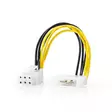 Intern Strömkabel | Molex Hane | PCI Express Hane | Guldplaterad | 0.20 m | Rund | PVC | Gul / Svart | Kuvert - Dator och nätverk - 5412810279890 - 40