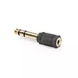 Stereo Audio Adapter | 6.35 mm Hane | 3.5 mm Hona | Guldplaterad | Rak | ABS | Svart | 10 st. | Kuvert - Ljudadaptrar - 5412810298730 - 40