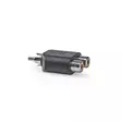 Subwoofer Adapter | RCA Hane | 2x RCA Hona | Nickelplaterad | Rak | ABS | Svart | 1 st. | Låda - Ljudadaptrar - 5412810288410 - 40