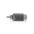Subwoofer Adapter | RCA Hane | 2x RCA Hona | Nickelplaterad | Rak | ABS | Svart | 1 st. | Låda - Ljudadaptrar - 5412810288410 - 10