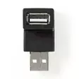 USB-A Adapter | USB 2.0 | USB-A Hane | USB-A Hona | 480 Mbps | Rund | Nickelplaterad | PVC | Svart | Låda - Dator och nätverk - 5412810421800 - 1