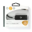 USB-C Adapter | USB 3.2 Gen 1 | USB-C Hane | DisplayPort Hona | 8K@30Hz | 0.20 m | Rund | Guldplaterad | PVC | Antracit | Kartong med fönster - Dator och nätverk - 5412810331420 - 66