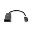 USB-C Adapter | USB 3.2 Gen 1 | USB-C Hane | DisplayPort Hona | 8K@30Hz | 0.20 m | Rund | Guldplaterad | PVC | Antracit | Kartong med fönster - Dator och nätverk - 5412810331420 - 10
