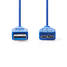 USB-kabel | USB 3.2 Gen 1 | USB-A Hane | USB Micro-B Hane | 5 Gbps | Nickelplaterad | 5.00 m | Rund | PVC | Blå | Kuvert - Dator och nätverk - 5412810275250 - 2