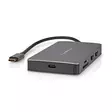 USB Multi-Port Adapter | 7-in-1 | USB 3.2 Gen 1 | USB-C Hane | Micro SD / RJ45 Hona / SD / USB-C Hona / 2x HDMI / 2x USB-A Hona | 5 Gbps | 0.20 m | Rund | Guldplaterad | PVC | Antracit | Låda - Dator och nätverk - 5412810414260 - 42