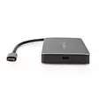 USB Multi-Port Adapter | 7-in-1 | USB 3.2 Gen 1 | USB-C Hane | Micro SD / RJ45 Hona / SD / USB-C Hona / 2x HDMI / 2x USB-A Hona | 5 Gbps | 0.20 m | Rund | Guldplaterad | PVC | Antracit | Låda - Dator och nätverk - 5412810414260 - 15