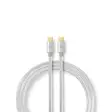 USB-kabel | USB 3.2 Gen 1 | USB-C Hane | USB-C Hane | 60 W | 4K@60Hz | 5 Gbps | Guldplaterad | 1.00 m | Rund | Flätad / Nylon | Aluminium | Kartong med täckt fönster - Dator och nätverk - 5412810262830 - 1