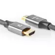 Ultra High Speed HDMI kabel | HDMI Kontakt | HDMI Kontakt | 8K@60Hz | 48 Gbps | 2.00 m | Rund | 6.3 mm | Grått Med Metall | Kartong med täckt fönster - HDMI-kablar - 5412810318940 - 45