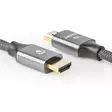 Ultra High Speed HDMI kabel | HDMI Kontakt | HDMI Kontakt | 8K@60Hz | 48 Gbps | 3.00 m | Rund | 6.7 mm | Grått Med Metall | Kartong med täckt fönster - HDMI-kablar - 5412810336210 - 45