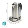 SmartLife Vatten kokare | Wi-Fi | 1.7 l | Rostfritt stål | 70,80,90,100 °C | Temperatur indikation | Roterbar 360 grader | Dolt värmeelement | Strix® kontroll | Android / IOS - Kaffebryggare och vattenkokare - 5412810448210 - 55