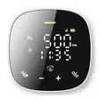 SmartLife luftkvalitetsmätare | Wi-Fi | Display | Koldioxid (CO2) / Luftfuktighet / Temperatur | Android / IOS | Svart / Vit - Nedis produkter - 5412810451630 - 10