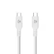 USB-kabel | USB 3.2 Gen 1 | USB-C Hane | USB-C Hane | 60 W | 4K@60Hz | 5 Gbps | Nickelplaterad | 1.00 m | Rund | PVC | Vit | Låda - Nedis produkter - 5412810481330 - 1