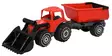 Plasto Bucket traktor och släpvagn 56,5 cm röd - Traktorer och arbetsmaskiner - 6410310116720 - 1