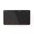 Dubbel induktionshäll | 3500 W | 10 effektnivåer | 8 förinställningar | Timerfunktion | Boostfunktion | LCD-display | Överhettningsskydd | Barnlås | Svart - Nedis produkter - 8711902093350 - 11