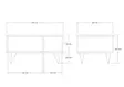 Soffbord Hanah Home Clara Antracit Spånskiva 80x40x50 cm - Soffbord - 8683743678730 - 1
