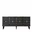 Konsolbord Hanah Home Cagla Antracit Silver Spånskiva 150x40x79 cm - Byråer och skåp - 8684282612780 - 1