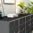 Konsolbord Hanah Home Cagla Antracit Silver Spånskiva 150x40x79 cm - Byråer och skåp - 8684282612780 - 5